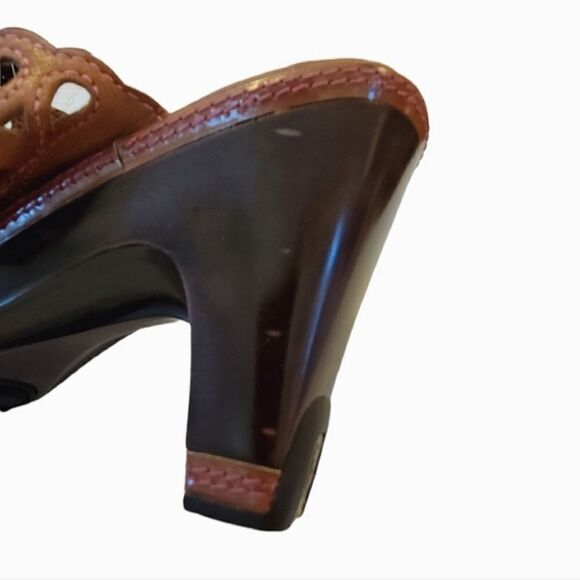 Jambu Luxe Metro Style Tan Leather Cutout Braided High Heel Sandals Size 8 1/2 - Picture 9 of 9